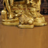 Brass Shiva Parivar with Nandi & Shivling, Guardians of Cosmic Balance, Radiant Gold Finish, 24"