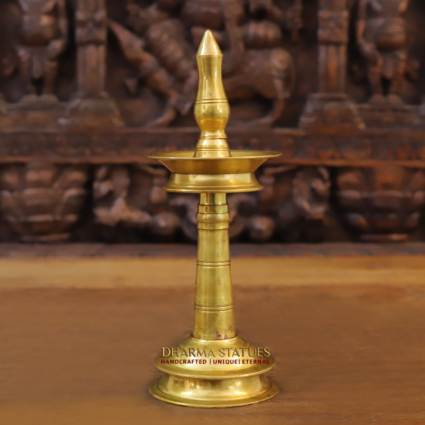 Brass Oil Lamps, Finish Gold, 11.5"