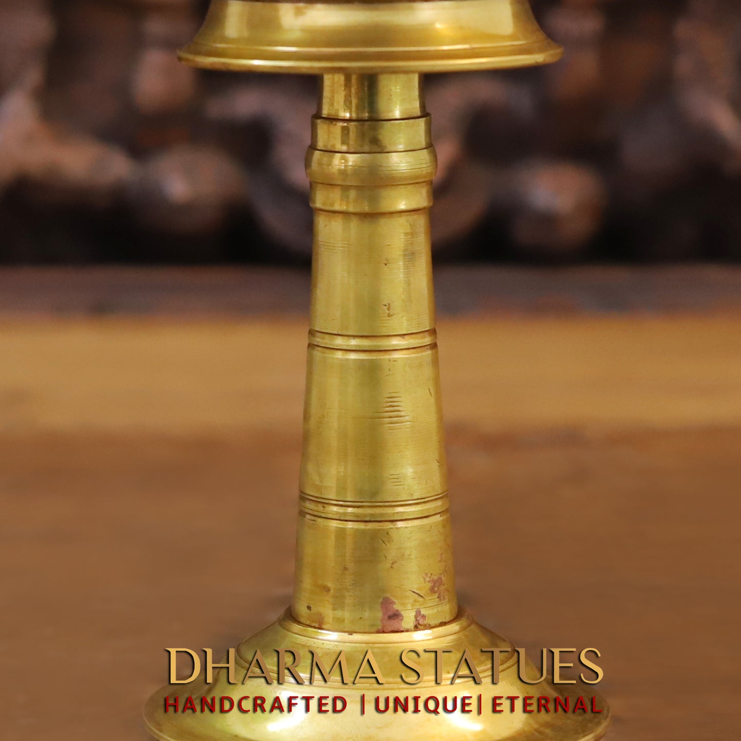 Brass Oil Lamps, Finish Gold, 11.5"