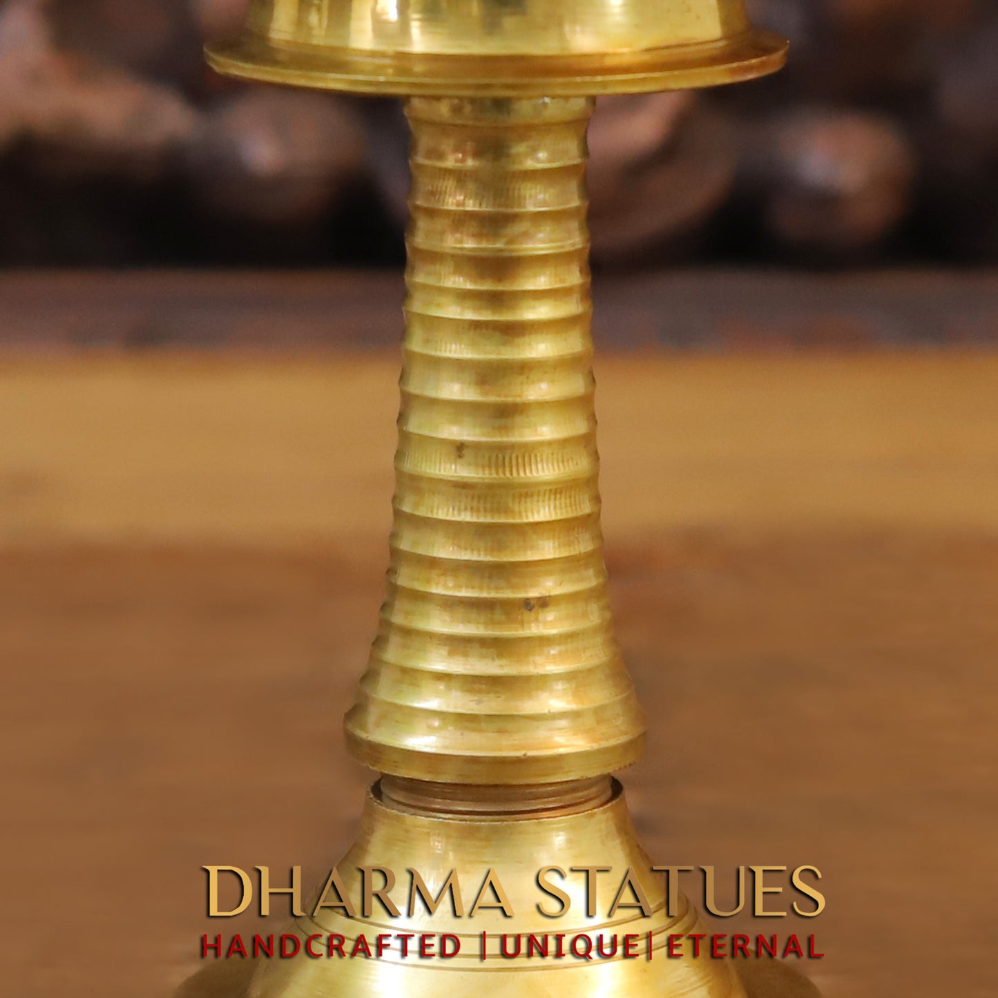 Brass Oil Lamps, Finish Gold, 11.5"
