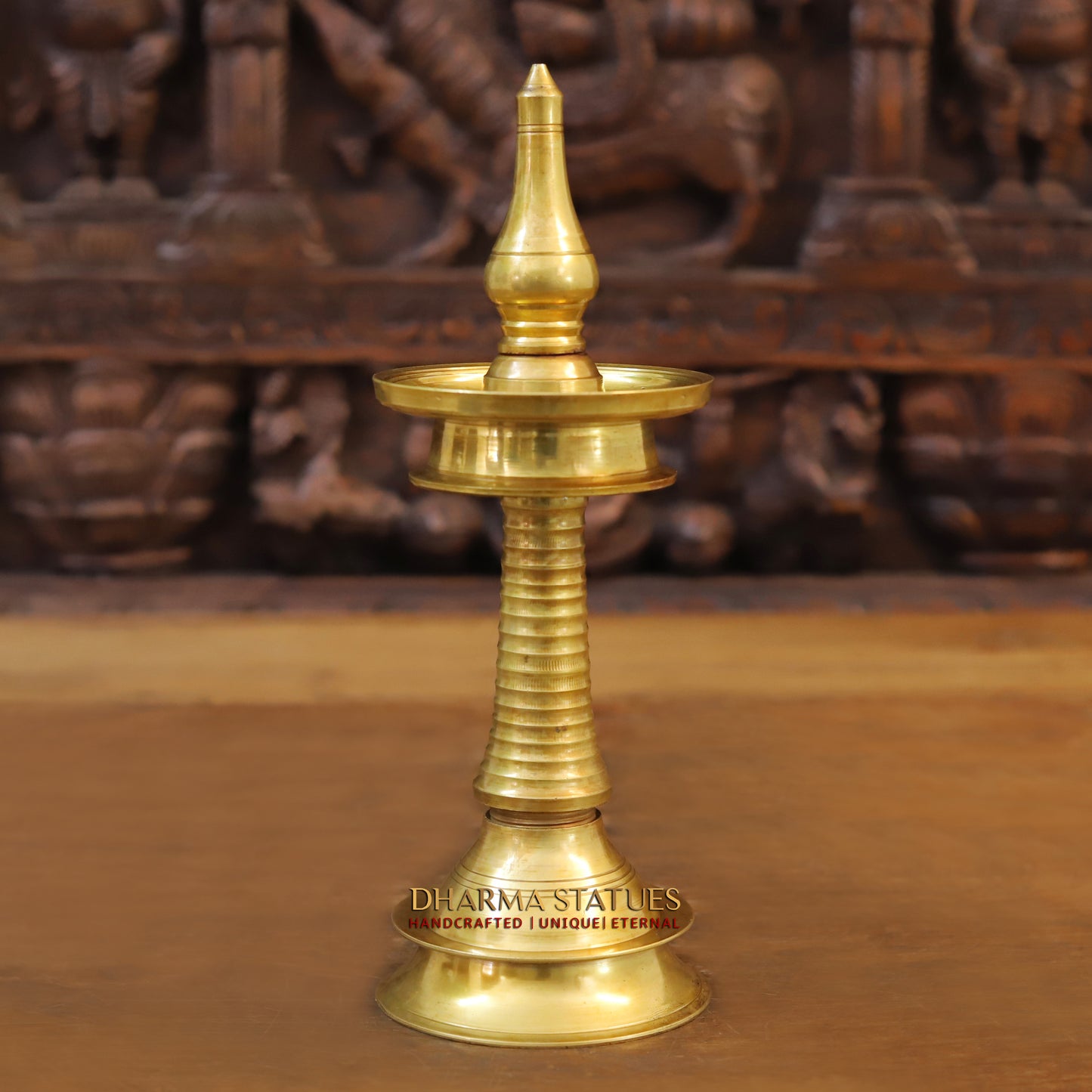 Brass Oil Lamps, Finish Gold, 11.5"