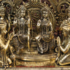 Brass Ram Panchayat ( Ram Darbar), smooth Finish, 23"