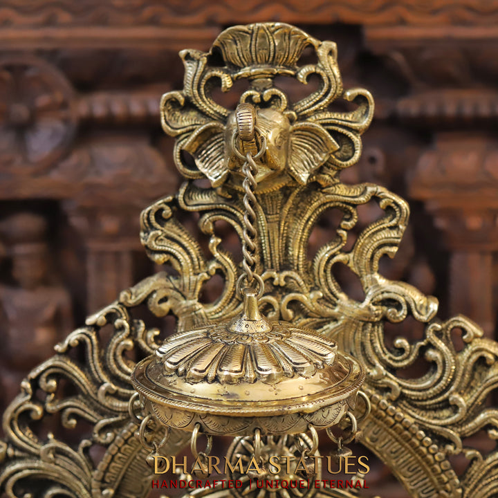 Brass Ram Panchayat ( Ram Darbar), smooth Finish, 23"