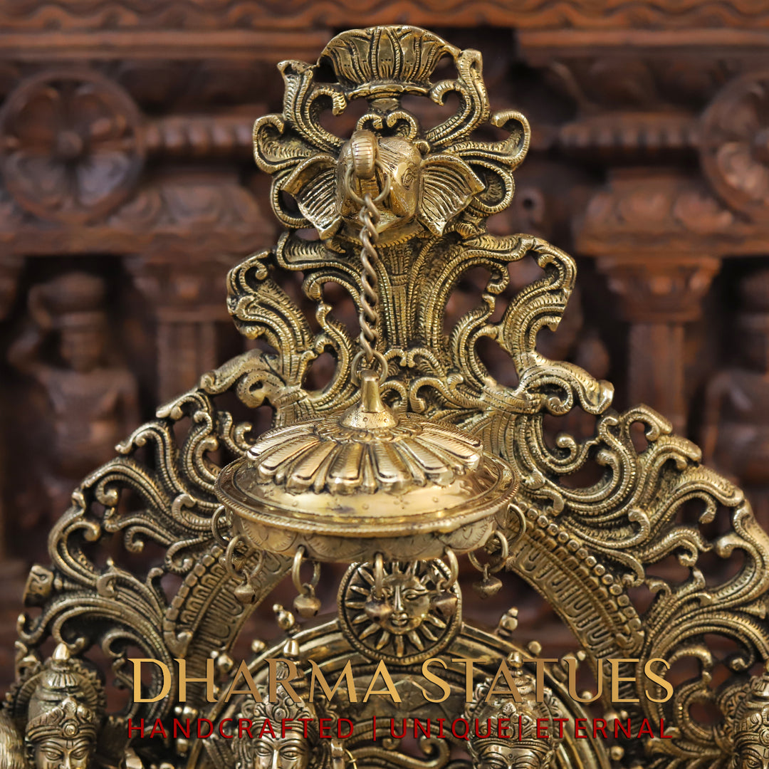 Brass Ram Panchayat ( Ram Darbar), smooth Finish, 23"