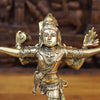 Brass Natraj Statue, Fine Golden Finish 13.5"