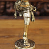 Brass Natraj Statue, Fine Golden Finish 13.5"