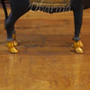 Brass Nandi Cow, Standing, Black patina and Golden Finish 16.5"