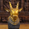 Brass Nandi Cow, Standing, Black patina and Golden Finish 16.5"