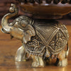 Brass Elephant Urli , A Serene Decorative Accent, 8"