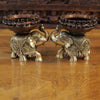 Brass Elephant Urli , A Serene Decorative Accent, 8"