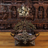 Brass Ganesh Urli, Golden and Copper 20" Front View