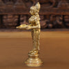 Brass Deep Lady, Holding A Diya, Fine Golden Finish 9.5"