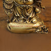 Brass Laughing Buddha Idol, Fine Golden Finish 8.5"