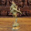 Brass Natraj Statue, Dance of the Universe, Green Patina Finish, 12"