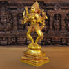 Brass Kaali standing, Fine Golden Finish, 23.5"