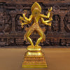 Brass Kaali standing, Fine Golden Finish, 23.5"