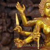 Brass Kaali standing, Fine Golden Finish, 23.5"