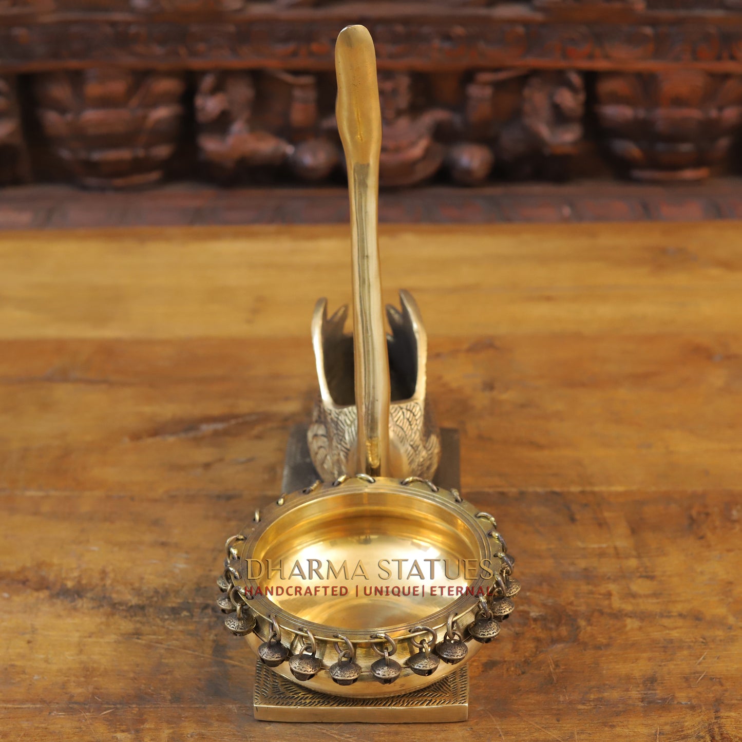 Brass Swarn Urli, Golden Finish, 13"