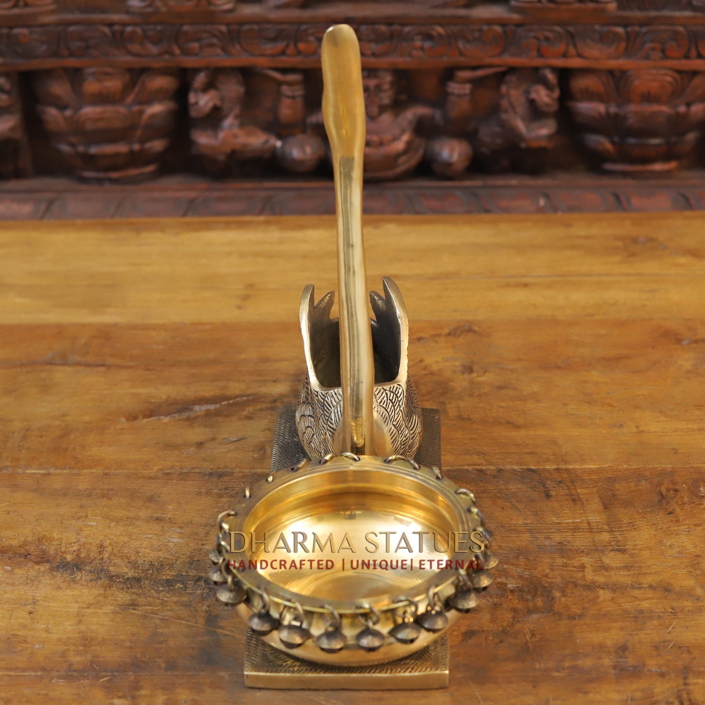 Brass Swarn Urli, Golden Finish, 13"