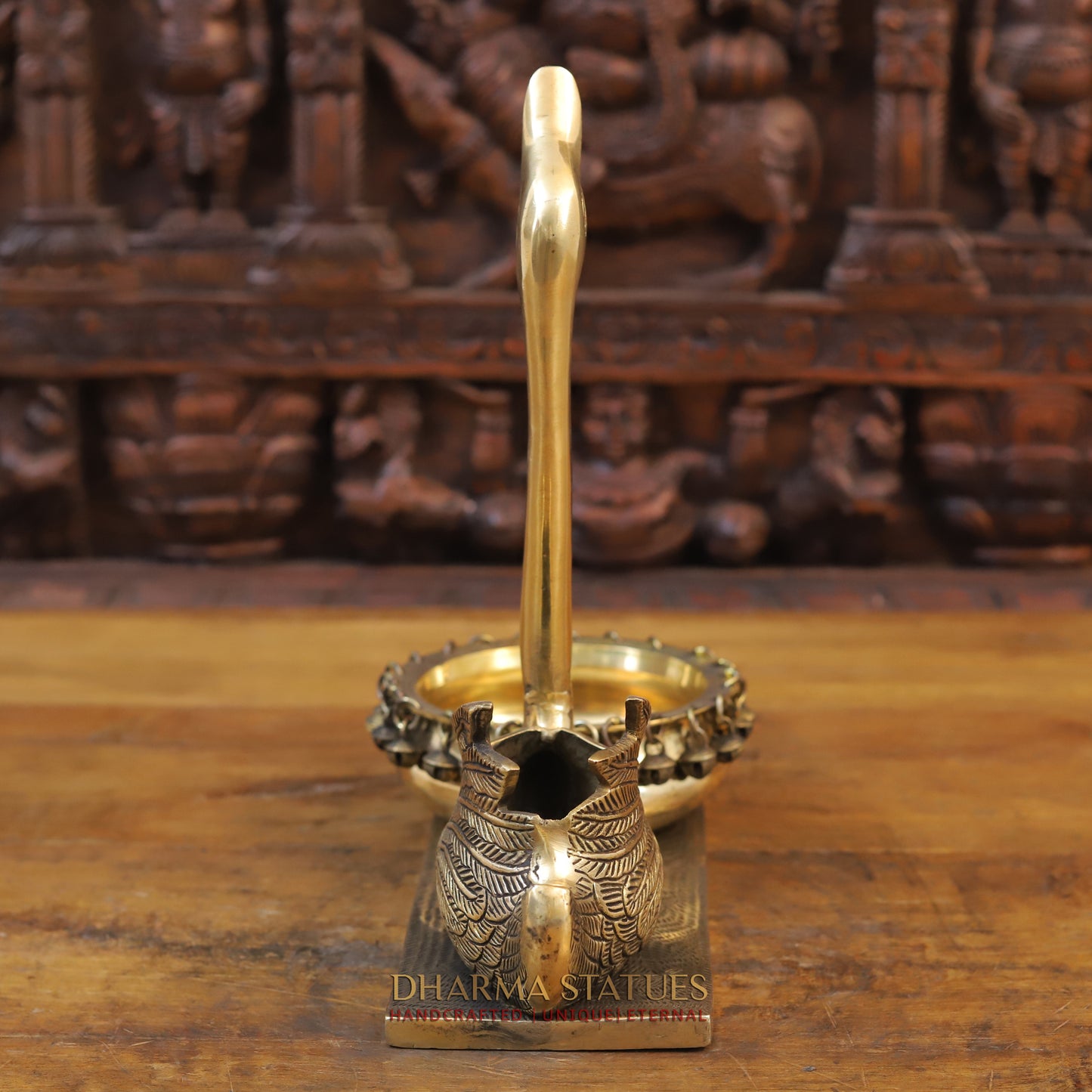 Brass Swarn Urli, Golden Finish, 13"