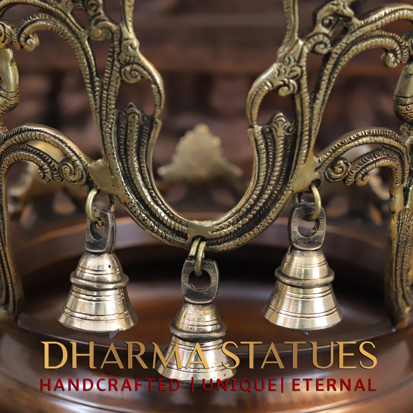 Brass Urli, Golden & Copper Finish, 12"