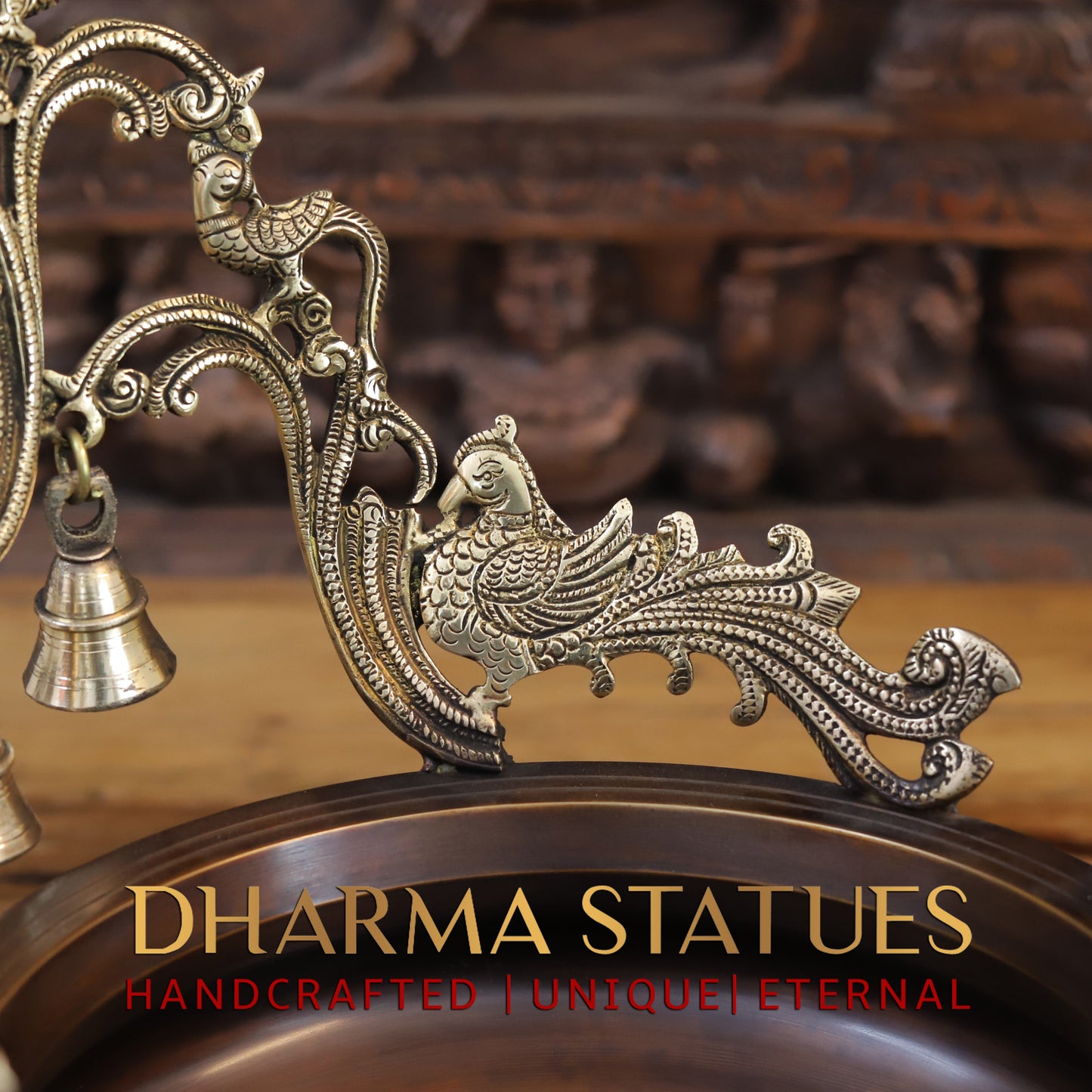 Brass Urli, Golden & Copper Finish, 12"
