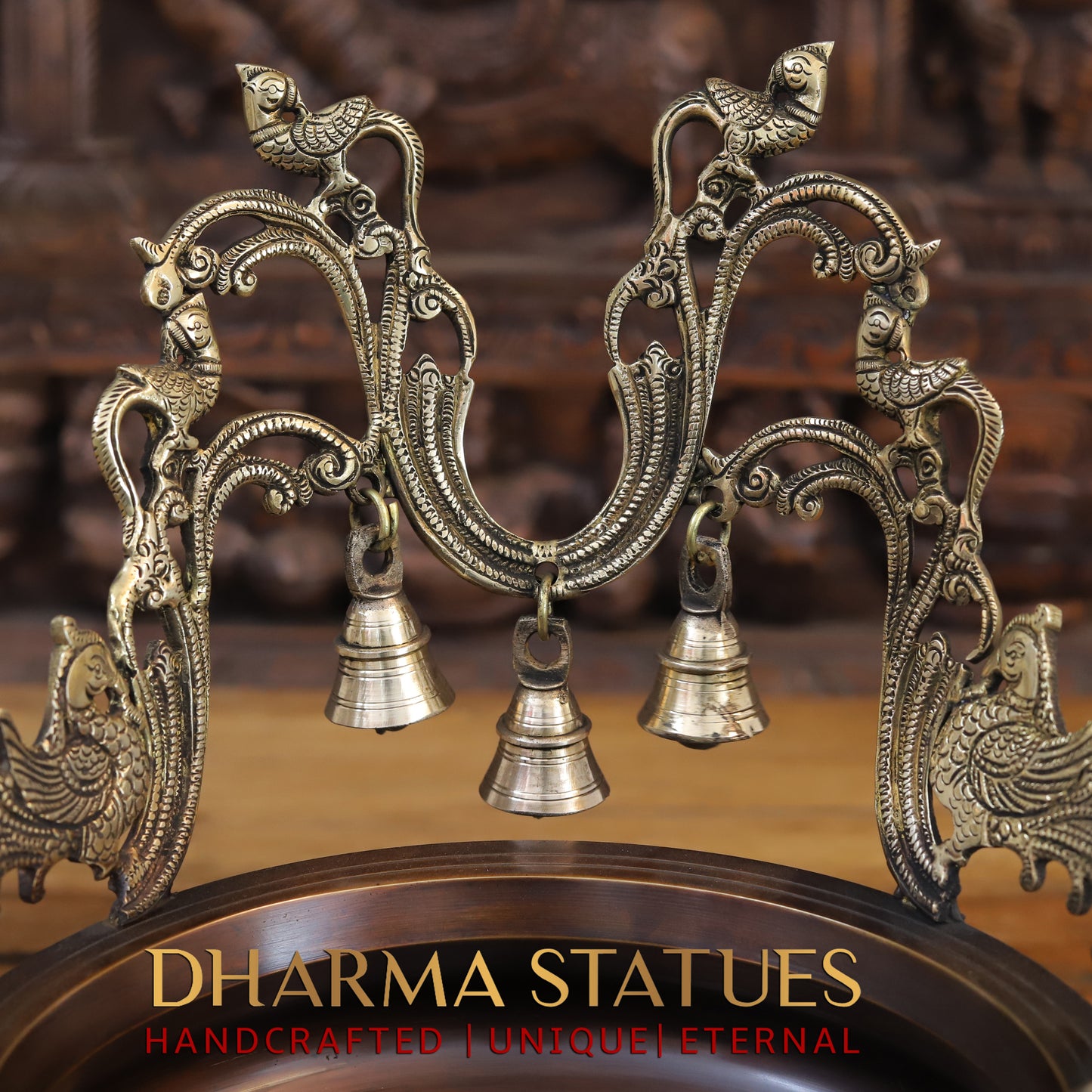 Brass Urli, Golden & Copper Finish, 12"