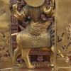 Brass Durga Statue, Bestower of Strength & Protection, Mounted on Pedestal,  27"