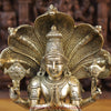 Brass Patanjali Statue, Fine Golden Finish 15.5"