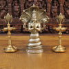 Brass Patanjali Statue, Fine Golden Finish 15.5"