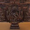 Brass Natraj Statue, Lord Shiva, Fine Copper Finish 25.5" back view