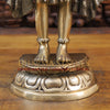 Brass Lord Hanuman Idol, Standing, Fine Golden Finish 26"