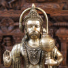 Brass Lord Hanuman Idol, Standing, Fine Golden Finish 26"