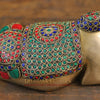 Brass Nandi Statue, The Sacred Bull in Vibrant Splendor, Stone work, 6"