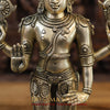 Brass Tirupati Balaji (Vishnu) in Ashirwadam Mudra, Golden Finish, 18"