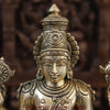 Brass Tirupati Balaji (Vishnu) in Ashirwadam Mudra, Golden Finish, 18"