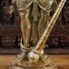 Brass Lord Vishnu Statue ,Standing on Pedestal, Fine Gold Finish 41.5"