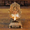 Brass Mahalakshmi Diya(Lamp)- Handcrafted Golden Fine Work 7"