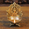 Brass Mahalakshmi Diya(Lamp)- Handcrafted Golden Fine Work 7"