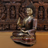 Brass Buddha Idol, Copper and Gold Finish 19"