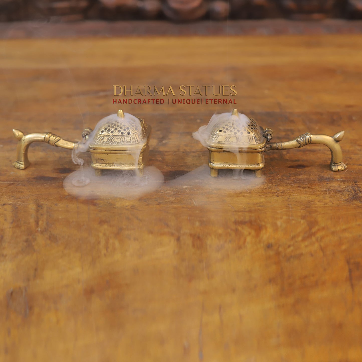 Brass Inscense Burner, Fine Golden Finish 2.5"