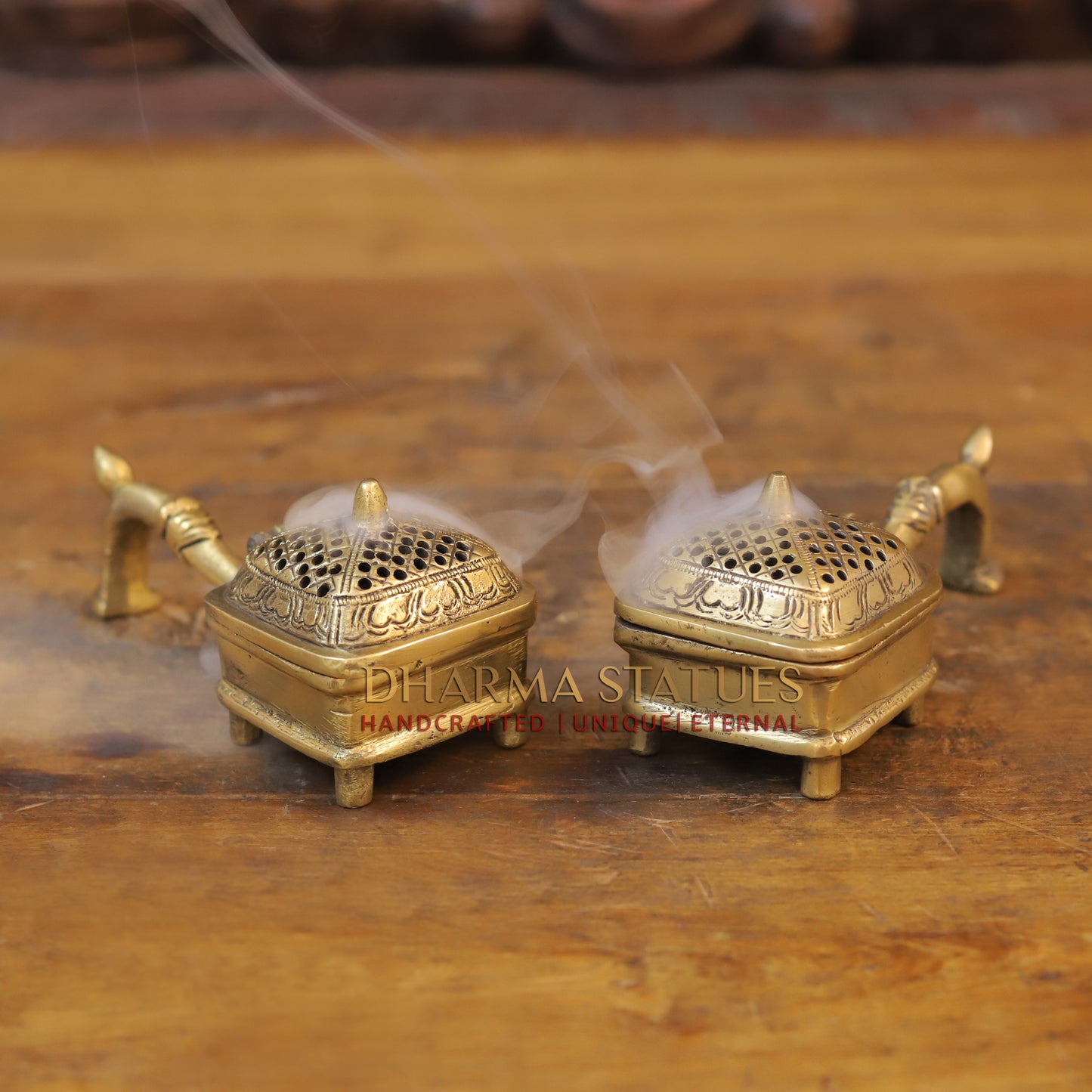 Brass Inscense Burner, Fine Golden Finish 2.5"