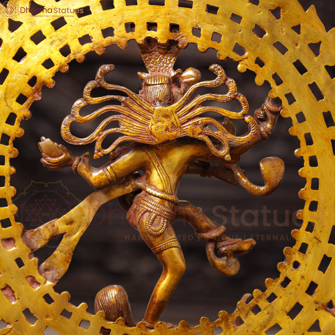 Brass Natraj, Lord Shiva Performing Tandava Dance. 19"