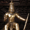 Brass Hanuman Statue, Seated, Fine Golden Finish 23"