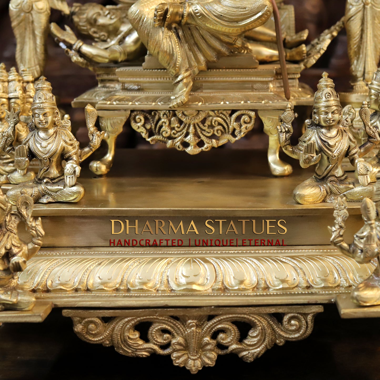 Bronze Tripura Sundari ( Raja Rajeshwari ), Fine Golden Finish, 22"