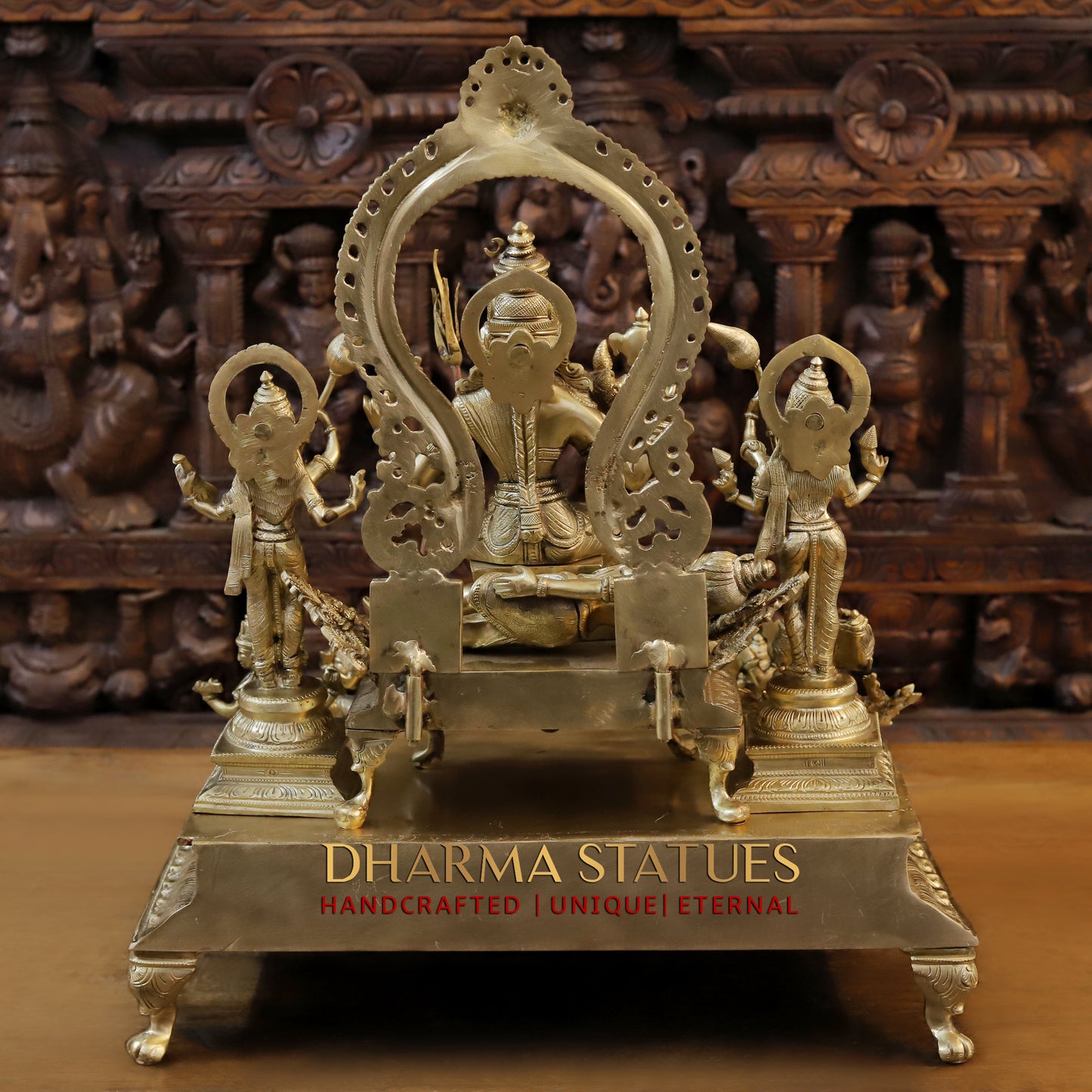 Bronze Tripura Sundari ( Raja Rajeshwari ), Fine Golden Finish, 22"