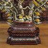 Brass Natraj Idol, Dancing Lord Shiva, Golden, Silver & Bronze Finish 28.5"