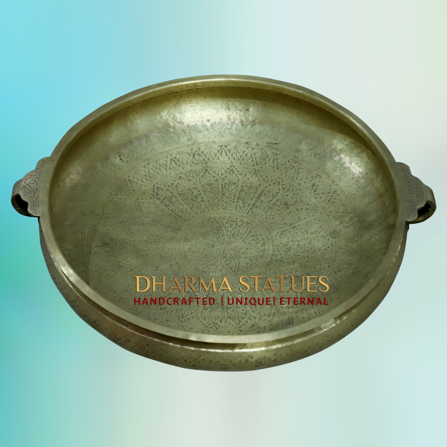 Brass Urli, Golden Finish, 9.5"