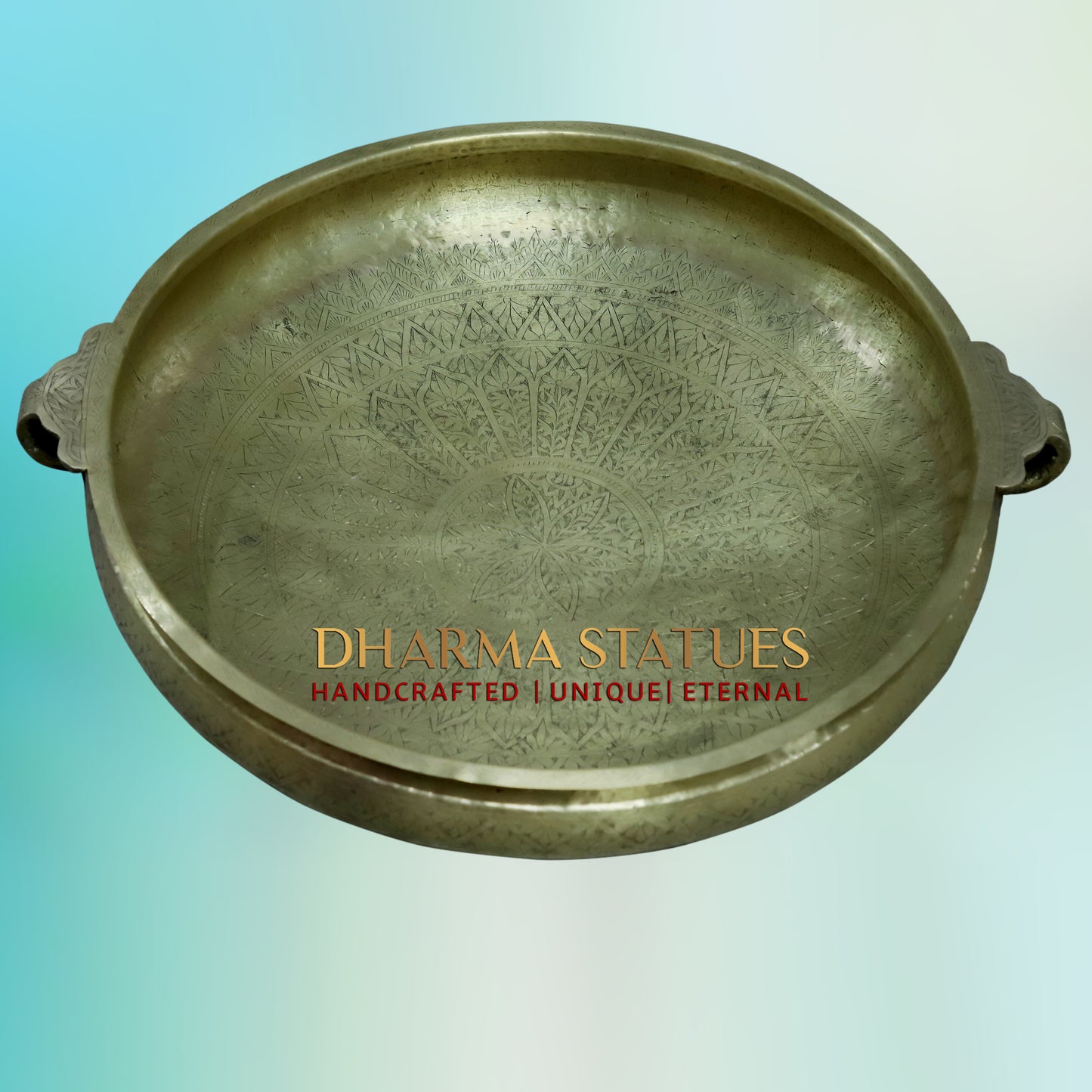 Brass Urli, Golden Finish, 9.5"