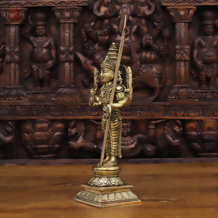 Brass Kartik Standing, Golden Finish, 11.5"